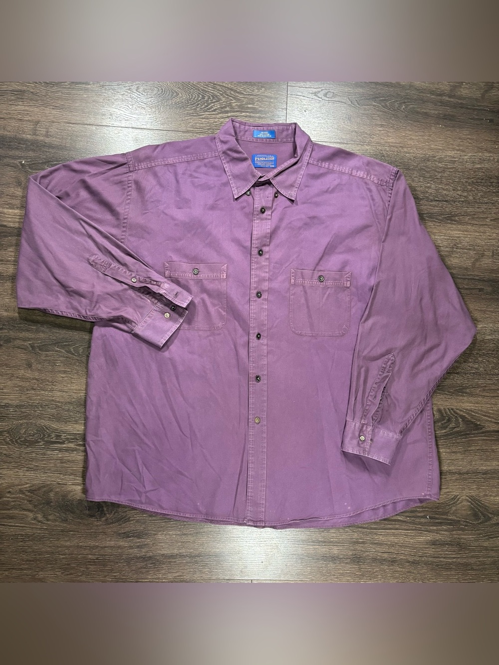 Pendleton Long Sleeve Button Down Purple Size XXL Professorcore